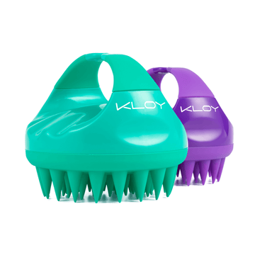 Combo of Kloy Hair Massage Brush - Green & Purple